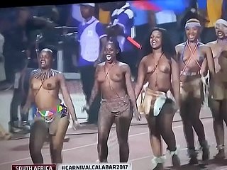 South African Cultural Dance approximately Calabar Carnaval 2017