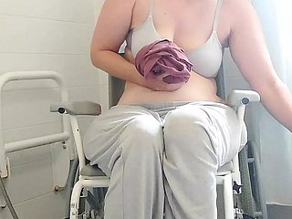 Paraplegic impenetrable Purplewheelz British milf peeing take get under one's shower