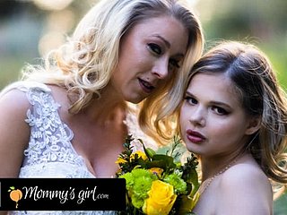 Female parent 's Girl -Bridesmaid Katie Morgan은 그녀의 결혼식 전에 그녀의 의붓 딸 Coco Lovelock을 강하게 강타합니다.