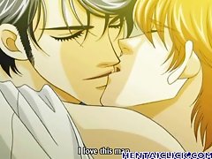 Anime gay mencium sebuah tanpa pelana kacau
