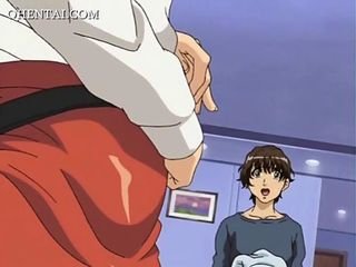 Hentai MILF uglify a teen impoverish coupled with fucking him